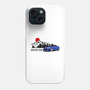 Nissan Skyline r33 GTR, JDM Car Phone Case