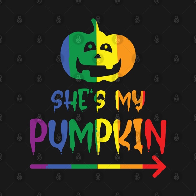 Halloween Partnershirt She`s my Pumpkin by Lin-Eve