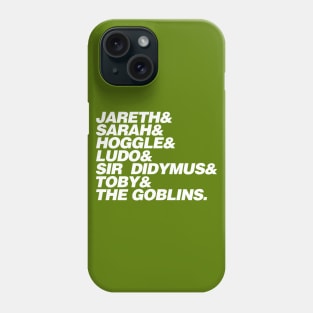 The Labyrinth Names List Phone Case