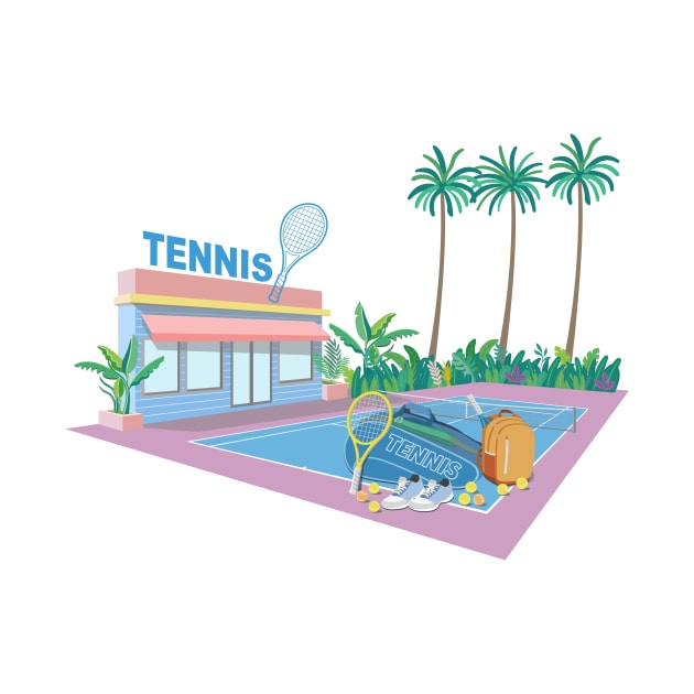 Tennis court by Terry Tennis