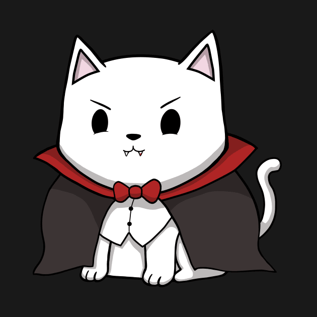 Vampire Cat Halloween by DreamstateStudios