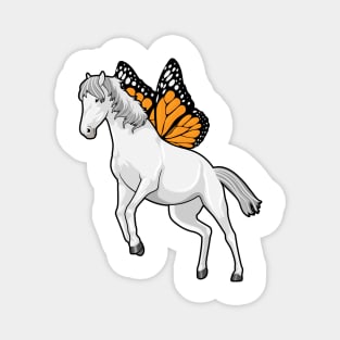 Horse with Butterfly Magnet