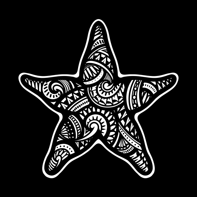 Star Fish Tribal by Barabarbar artwork