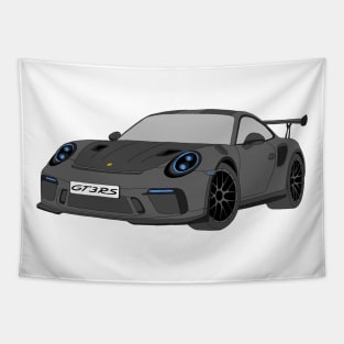 Porsche GT3 RS car selfmade Grey Tapestry