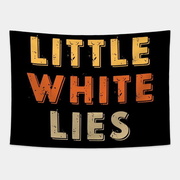 Little white lies retro vintage Tapestry by dkdesign96