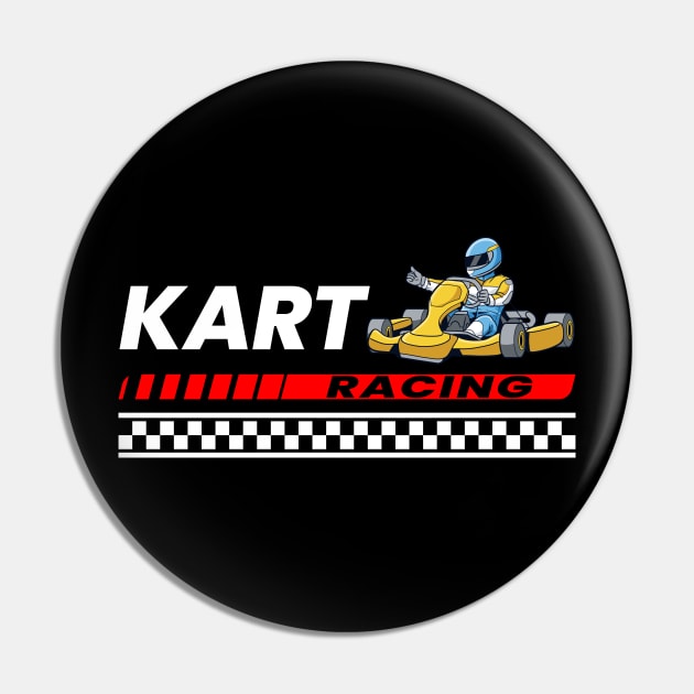 Kart Racing Pin by printedartings