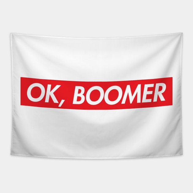 OK Boomer, supremely designed Tapestry by stickerfule