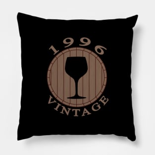 Vintage Wine Lover Birthday 1996 Pillow