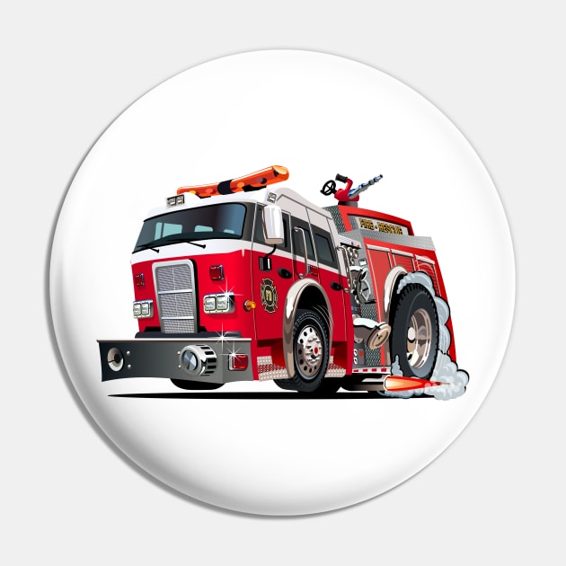 Cartoon firetruck Pin by Mechanik