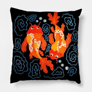 Koi Fish Painting Pillow