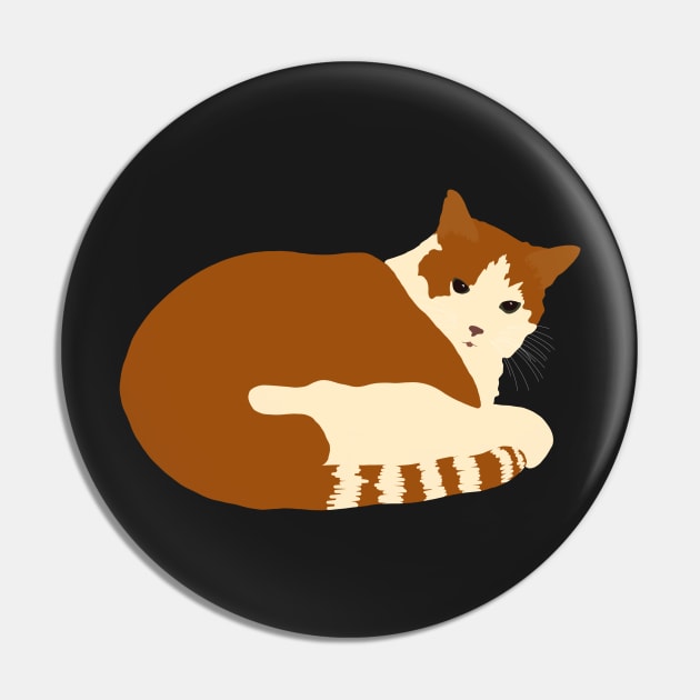 Orange cat Pin by quirkyandkind