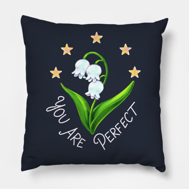 You Are 5 Star Perfect Pillow by marycreatesart