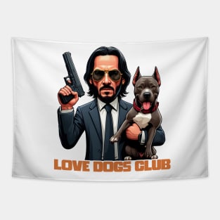 LOVE DOG (Gun) CLUB Tapestry