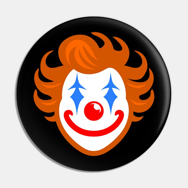Clown Face Pin by KayBee Gift Shop