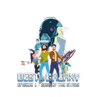 Best in Galaxy Book Cover - Characters and Logo T-Shirt