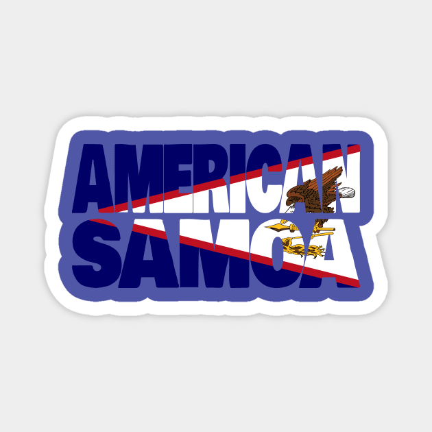 American Samoa flag stencil Magnet by Kuni Art
