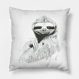 Sloppy sloth Pillow