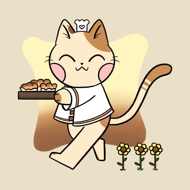 Baker Cat by Cuteful