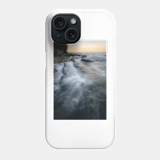 Waves and rocks shore long exposure Phone Case