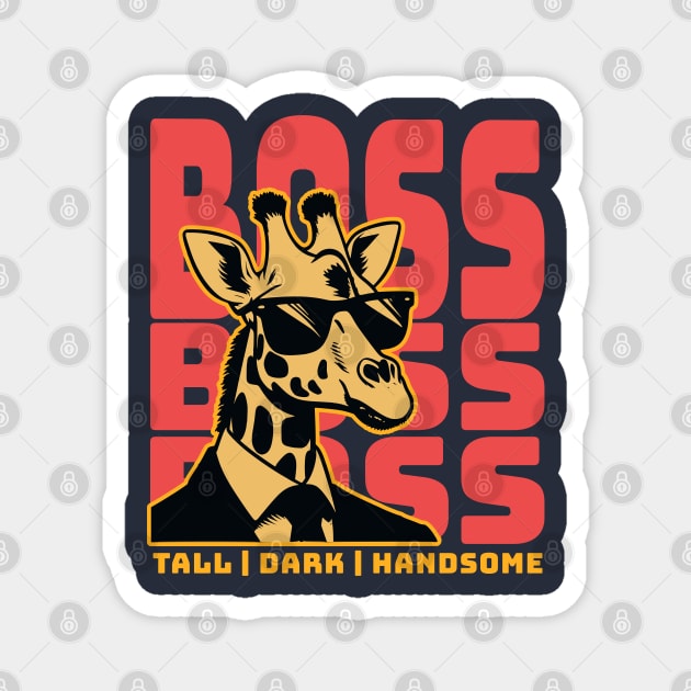 The boss Funny giraffe Magnet by Create Magnus