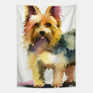 Silky Terrier Watercolor - Dog Lovers Tapestry