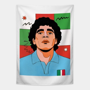 Diego Maradona Pop Art Original Illustration Tapestry