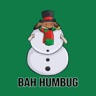 Bah Humbug Pickles Snowman T-Shirt