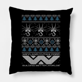 Ugly Christmas Sweater - Alien xenomorph Pillow