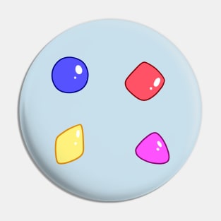 Candy Gum Shapes Pin