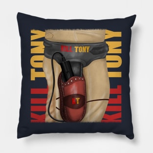 Kill Tony Podcast-Themed Gun Holster With Kill Tony Logo (Black) Pillow