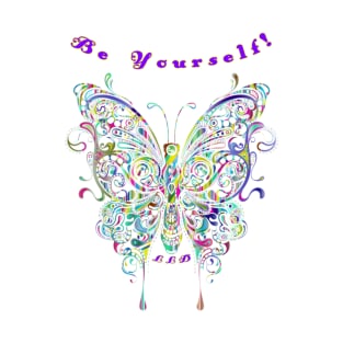 Be Yourself Butterfly Graphic T-Shirt