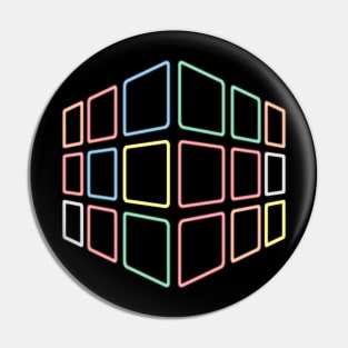 Neon Cube Pin