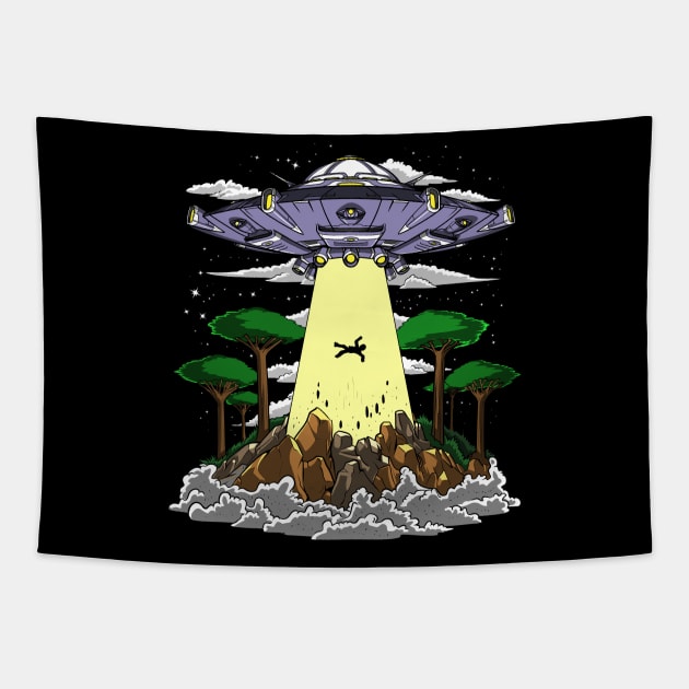 Alien Abduction Tapestry by underheaven