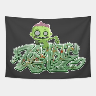 Zombie Graffiti Tapestry