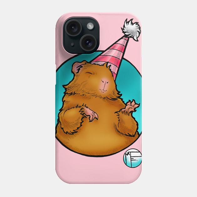 Guinea Pig Birthday Phone Case by Nat Ewert Art