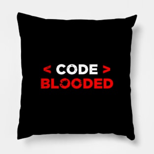 Code Blooded Pillow