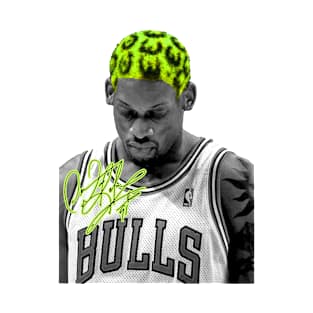 Dennis Rodman Green Hair Worm T-Shirt