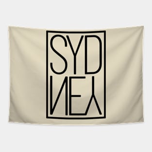 Cool Sydney Upside Down Australia Souvenir Typography Gift Tapestry