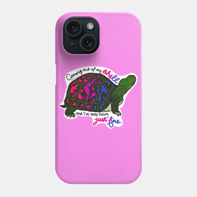 Bisexual Pride Turtle Phone Case by jberoldart