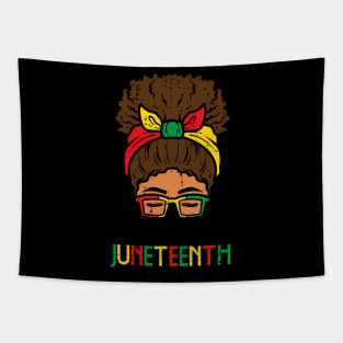 Celebrate Juneteenth Afro Woman African Women Girls Kids Tapestry