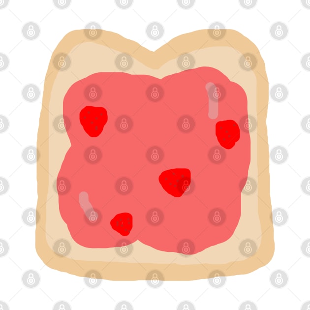 Strawberry Jam Toast by artoftilly