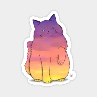 Sunset Ragdoll Cat Magnet