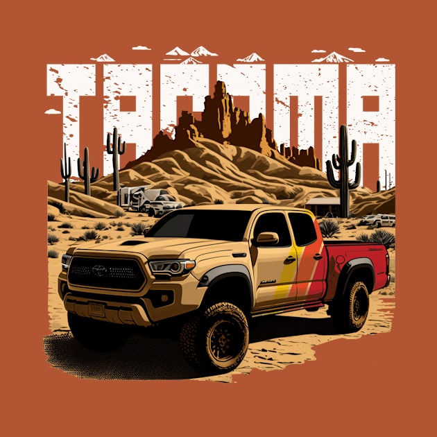 Tacoma Offroad Vintage Style Design by Kid Relic