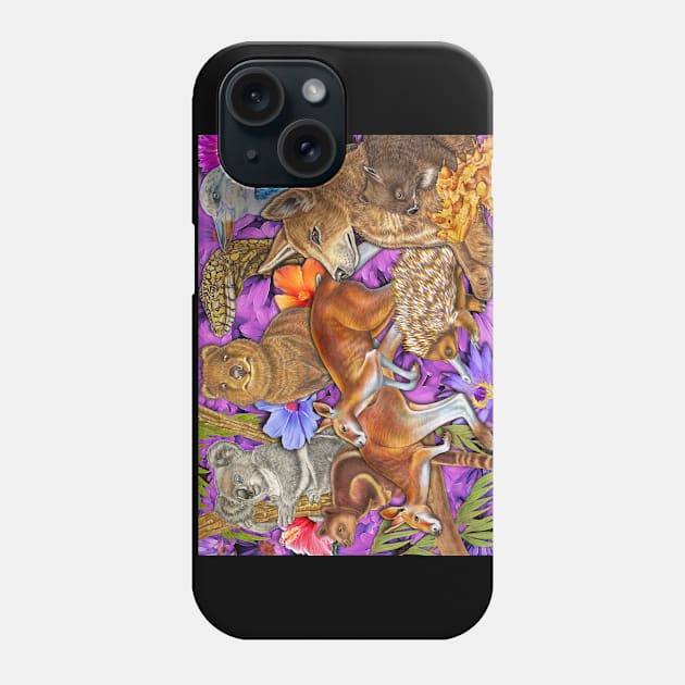 Australian Wildlife Phone Case by Tim Jeffs Art