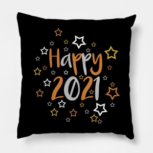 HAPPY 2021 METALLIC TONE CELEBRATION DESIGN Pillow