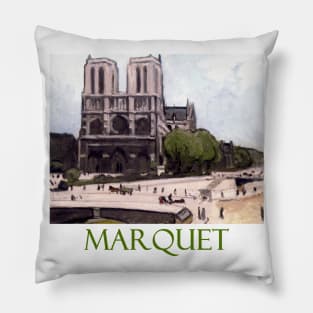 Notre Dame Cathedral by Albert Marquet Pillow