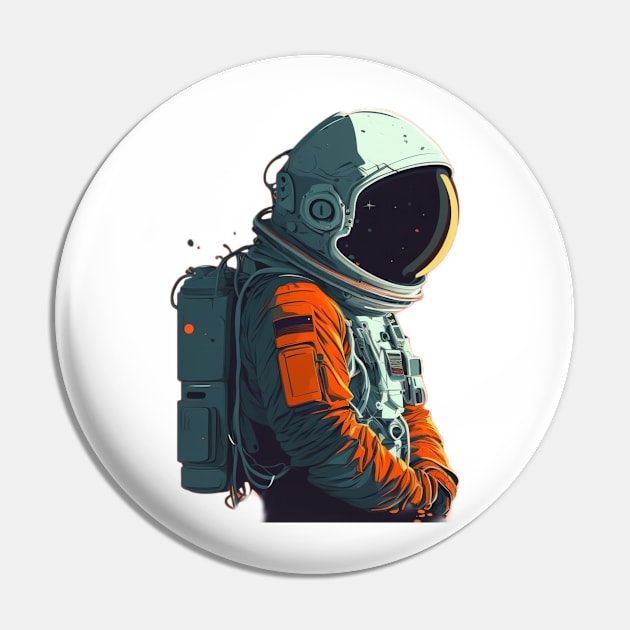 Astronaut Pin by Bakr