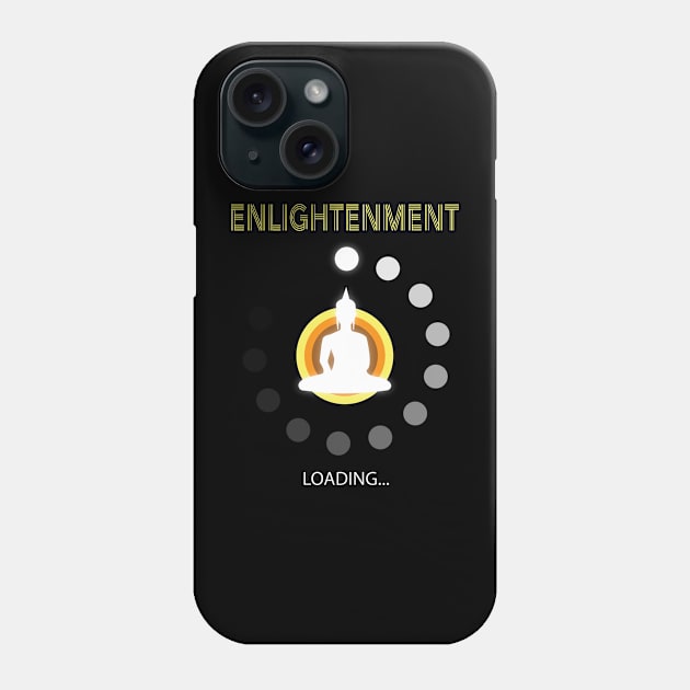 Enlightenment Meditation Yoga Phone Case by Cosmic Dust Art