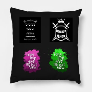 Quotes for tall people - Funny Tall meme stickerpack Pillow