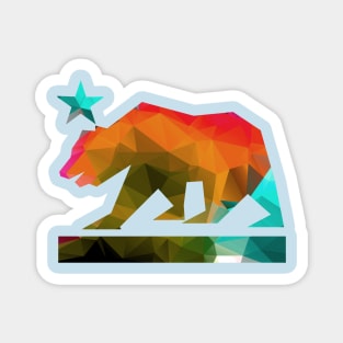 California State Bear (fractal colors) Magnet